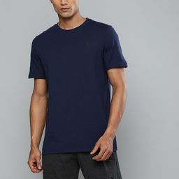 Puma Men Navy Blue & Charcoal Solid Night suit-image-59