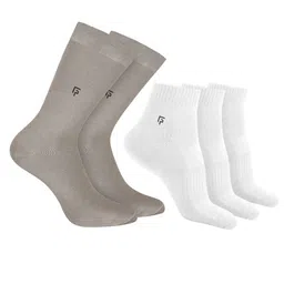 FOOTPRINTS Men Pack Of 5 Anti-Odour & Anti-Bacterial Organic Cotton & Bamboo Socks-image-5