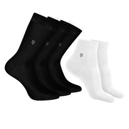 FOOTPRINTS Men Pack Of 5 Anti-Odour & Anti-Bacterial Organic Cotton & Bamboo Socks-image-42
