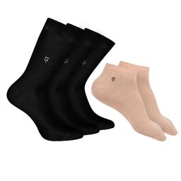 FOOTPRINTS Men Pack Of 5 Anti-Odour & Anti-Bacterial Organic Cotton & Bamboo Socks-image-69