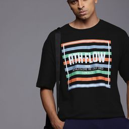 HRX by Hrithik Roshan Men Lifestyle Printed Drop-Shoulder Sleeves Oversized T-shirt-image-32
