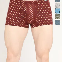 VIP Pack Of 6 Assorted Snug Fit Pure Cotton Trunks VP-MI-TR-BRNDP-10P-PO6-110-12