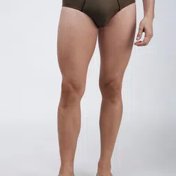 AMUL COMFY Men Solid Mid Rise Basic Briefs AC-CBRIOE-SGY-3XL-1PC-42