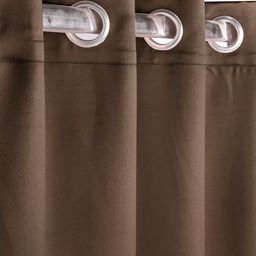 Saral Home Brown Solid Black Out Long Door Curtain-image-43