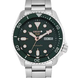 SEIKO Men Green Automatic Skeleton Analogue Watch SRPD63K1-12