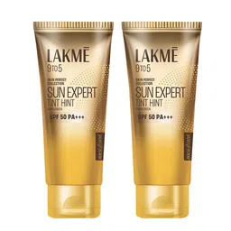 Lakme 9to5 Set of 2 Sun Expert Tint Hint Sunscreen SPF50 PA+++ - 50 ml Each-57
