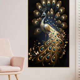 DEKORSTATION Multicoloured Birds and Animals Canvas Painting-17
