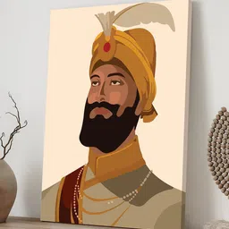 Art Street Gold-Toned & BrownCanvas Religious Wall Paintings-image-67