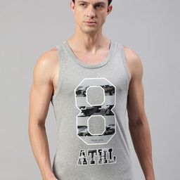 Van Heusen Men Grey Printed All Day Comfort Graphic Print Vest-picture-2
