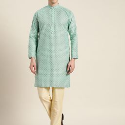 SOJANYA Men Ethnic Motifs Printed Kurta-image-98