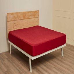 Wakefit Maroon Cotton Waterproof King Size Mattress Protector-image-29
