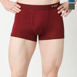 VIP Pack Of 3 Assorted Snug Fit Trunks- VP-MI-TR-SNSRY-10P-PO3-XXL-3