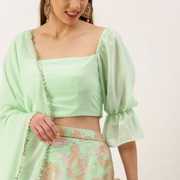 Ethnovog Embellished Sequinned Ready to Wear Lehenga & Blouse With Dupatta-image-63