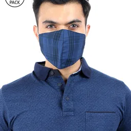Be Indi Unisex Blue Pack Of 10 3-Ply Anti-Microbial Reusable Cloth Masks-image-20