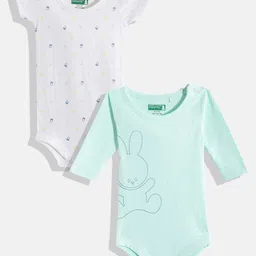 United Colors of Benetton Boys Set of 2 Pure Cotton Rompers-image-43