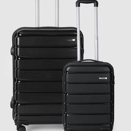 Teakwood Leathers India Set of 2 360 Degree Rotation Hard-Sided Trolley Bags 57L-24