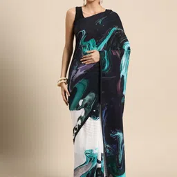 BUTA BUTI Abstract Printed Pure Cotton Saree-image-18