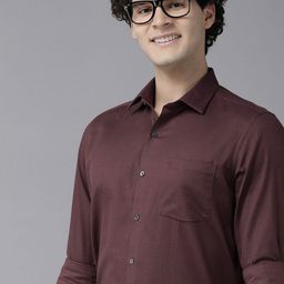 Arrow Original Textured Slim Fit Pure Cotton Formal Shirt-image-16