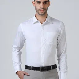 THE FORMAL CLUB Men Modern Regular Fit Concealed Placket Formal Shirt-picture-15