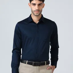 THE FORMAL CLUB  Men Modern Regular Fit Concealed Button Placket Formal Shirt-picture-17