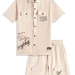 CAVIO Boys Shirt with Shorts-55