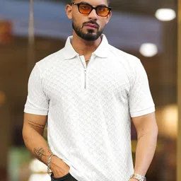 Maniac Men Polo Collar Slim Fit T-shirt-image-63