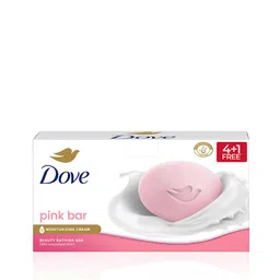 Dove Set of 5 Pink Rosa Beauty Bathing Bar for Soft Smooth & Moisturised Skin - 125g each-18