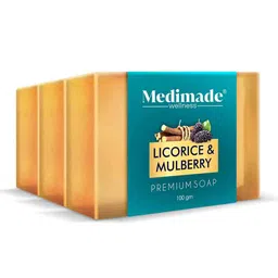 Medimade Set of 3 Licorice & Mulberry Premium Beauty Soap for Skin Radiance-100g Each-2