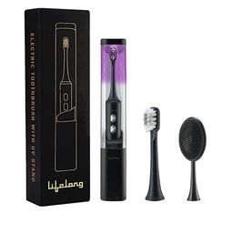 Lifelong LLDC117 Electric Toothbrush with UV Sealed Sterilization Stand - Black-image-33