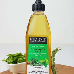 Soulflower Organic Cold Pressed Rosemary Mint Light Strengthening Hair Oil - 225ml-14