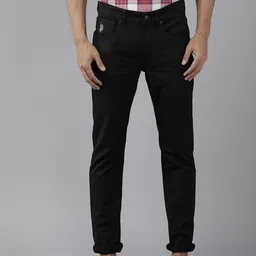 U S Polo Assn Denim Co Men Black Regallo Skinny Fit Stretchable Jeans-image-64