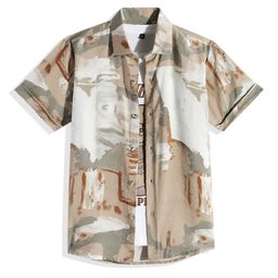 CAVIO Boys Comfort Abstract Printed Casual Shirt with Graphic Printed Tshirt-image-34