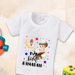 Babywish Kids Relaxed Fit Typography Printed Cotton T-shirt-picture-19