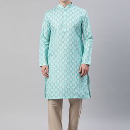 Manthan Men Ethnic Motifs Printed Mandarin Collar Kurta-picture-20