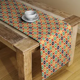 Alina decor Multicoloured Digitally Printed Table Runner-3