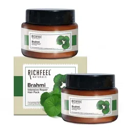 Richfeel Set Of 2 Brahmi Intensive Repair Hair Pack To Reduce Dryness & Dandruff-100g Each-1