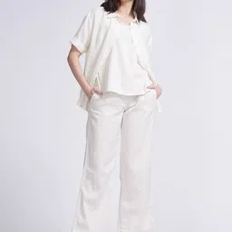 Saltpetre Blanche Short Sleeves T-shirt & Shirt With Trousers Co-Ords Set-picture-31