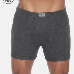 Jockey Men Pack of 2 Solid Charcoal Grey Modern Fit Trunks 8008-0205-picture-54