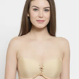 PrettyCat Beige Solid Non-Wired Lightly Padded Push-Up Bra PC-STI-ND-BEG-picture-29