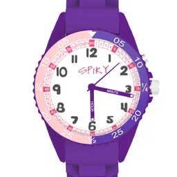 Spiky Kids Dial & Textured Straps Analogue Watch SPKEVA30_C4_Pur-picture-32