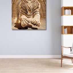 OLIVE TREE Beige Birds and Animals Canvas Paintings Wall Art-picture-0