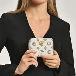 LAVIE Signature Women Typography Printed Zip Around Wallet-46