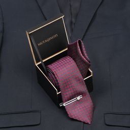 MUTAQINOTI Men Silk Necktie Accessory Gift Set-image-86