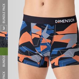 DAMENSCH Men Pack of 3 Deo-Soft Trunks DAM-PRIOP-T-MYB-HG-CA--16