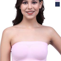 INDIROCKS Pack Of 2 Full Coverage Non Padded Tube Bra-21