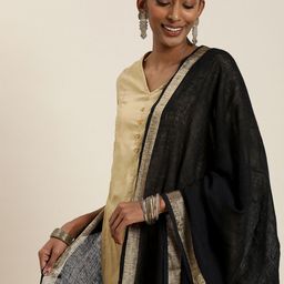 Taavi Handloom Sustainable Dupatta with Zari-29