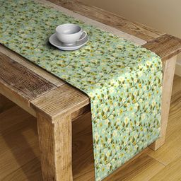 Alina decor Green & Multicoloured Digitally Printed Table Runner-30
