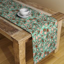Alina decor Green Digitally Printed Table Runner-16