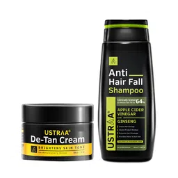 Ustraa Men Anti Hair Fall Shampoo With With De-Tan Face Cream-21