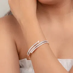 Zeraki Jewels Women Rose Gold-Plated Bangle-Style Bracelet-picture-46